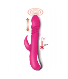 Vibromasseur rabbit va-et-vient chauffant 7 programmes USB - CR-VA026